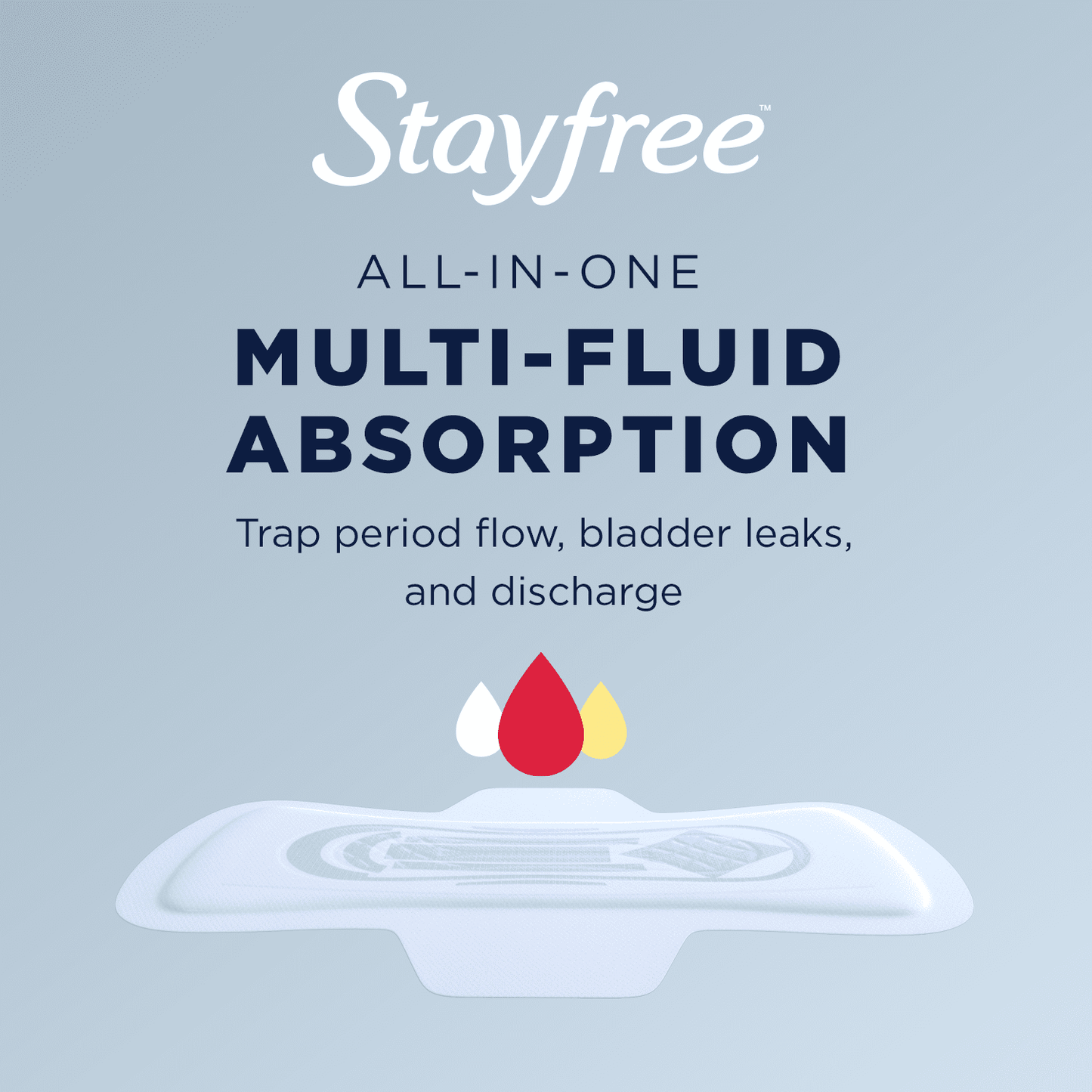 Stayfree Ultra Thin Long Super Pads Without Wings, 32 Ct, Multi-Fluid Protection For Up To 8 Hours, With Odor Neutralizer