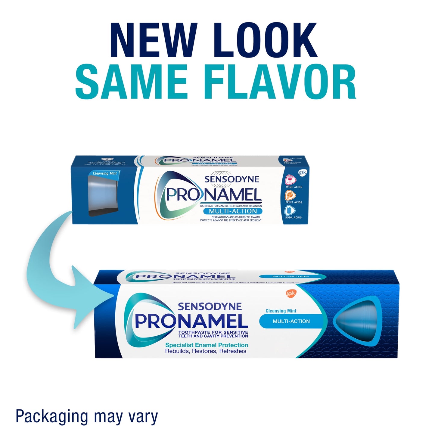 Sensodyne Pronamel Multi-Action Sensitive Toothpaste, Cleansing Mint 4 Oz