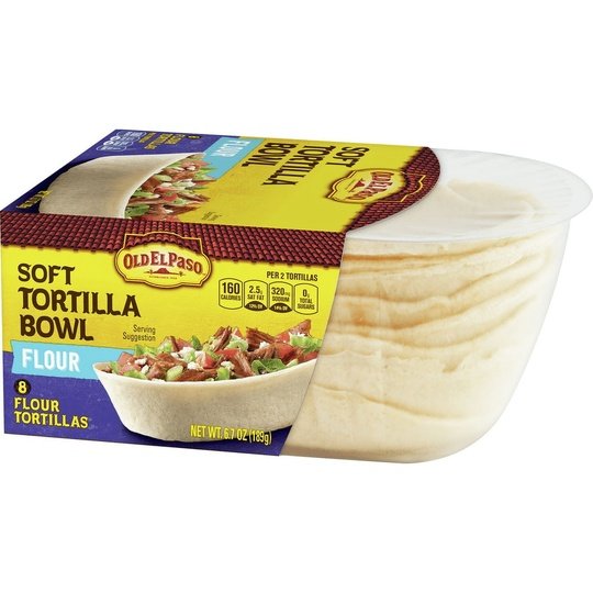 Old El Paso Soft Tortilla Bowls, Flour, 8 Ct., 6.7 oz.