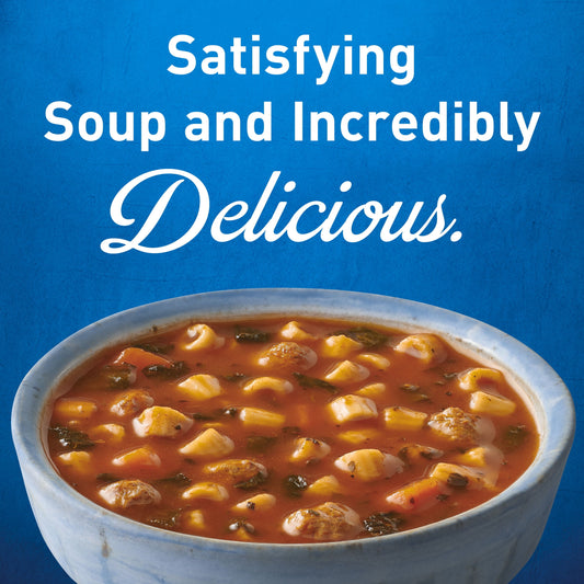 Progresso Rigati Pasta & Meatball Soup, Rich & Hearty Canned Soup, 18.5 oz