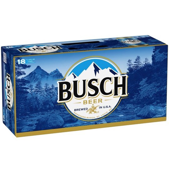 Busch Beer, 18 Pack 12 fl. oz. Cans, 4.3% ABV, Domestic