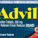 Advil Pain Reliever and Fever Reducer Coated Tablets, 200 Mg Ibuprofen, 24 Count