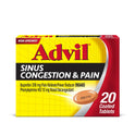 Advil Sinus Congestion and Pain, Sinus Medicine, Pain Reliever and Fever Reducer With Ibuprofen and Phenylephrine Hcl - 20 Coated Tablets