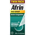 Afrin No Drip Severe Congestion Pump Mist Nasal Spray, 2-15 ml Bottles