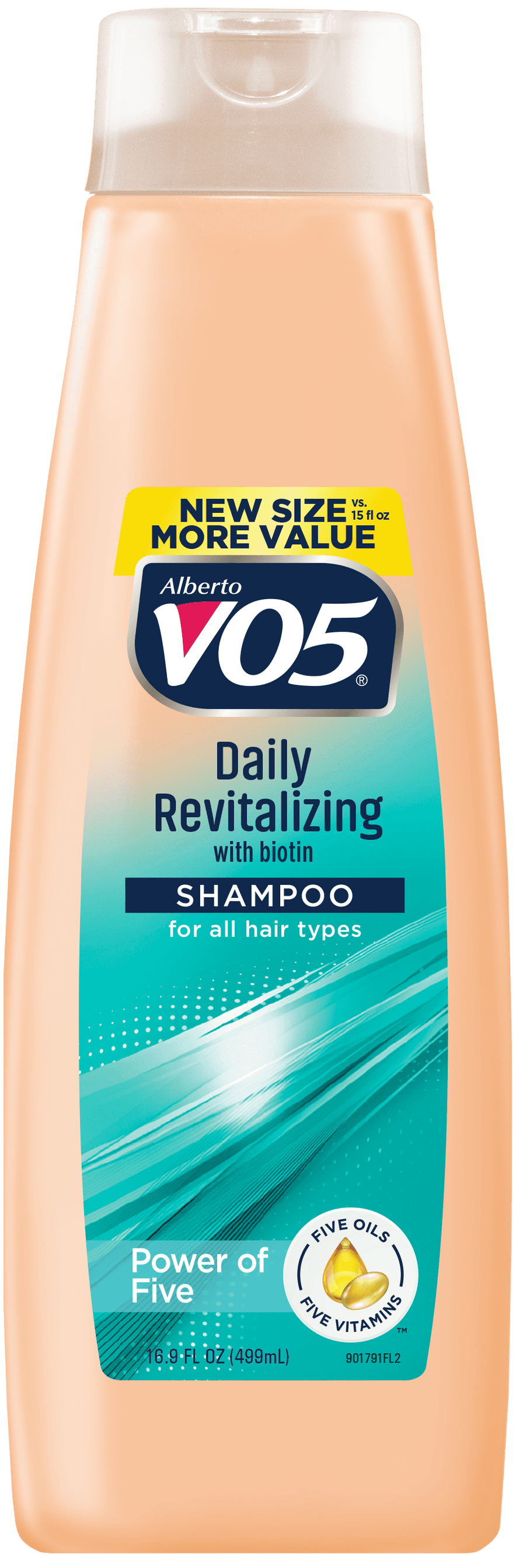 Alberto VO5 Daily Revitalizing Shampoo with Biotin, for All Hair Types,16.9 fl oz