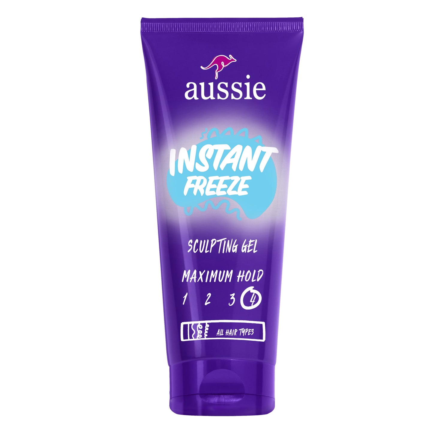 Aussie Instant Freeze Sculpting Gel for Curly Hair, Straight Hair, and Wavy Hair, 7 oz Unisex