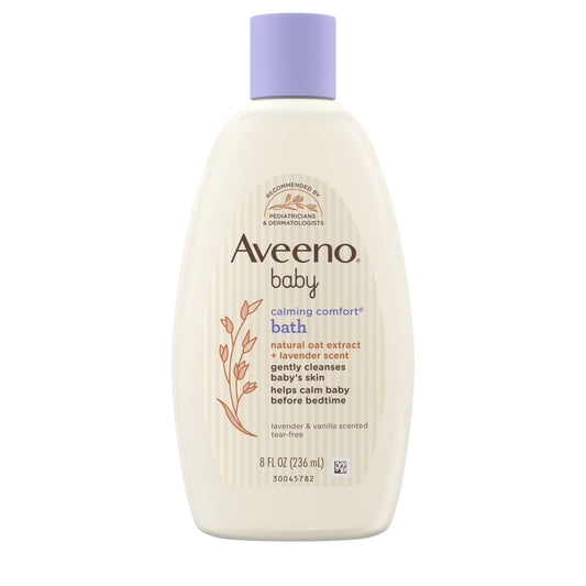 Aveeno Baby Calming Comfort Bath & Wash, Lavender & Vanilla, 8 fl. oz