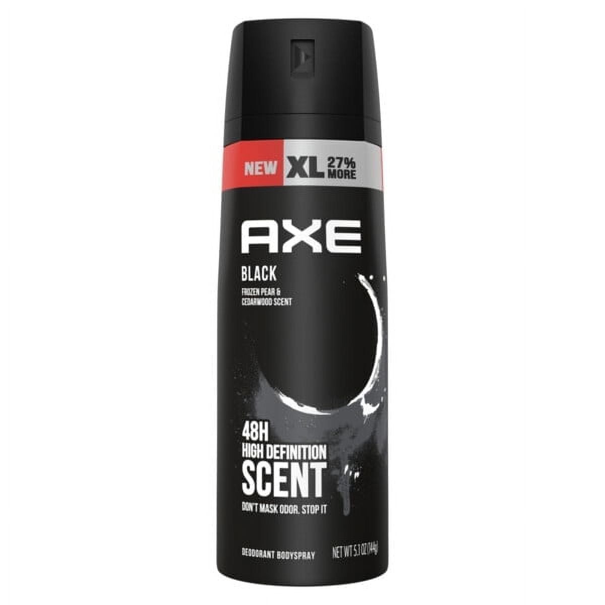 Axe Black Long Lasting Men's Antiperspirant Deodorant Spray, Frozen Pear and Cedarwood, 5.1 oz