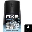Axe Cool Ocean Long Lasting Men's Antiperspirant Deodorant Spray, Light and Fresh, 4 oz