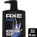 Axe Phoenix Refreshing Long Lasting Body Wash, Crushed Mint and Rosemary, 32 fl oz