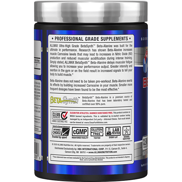 AllMax Nutrition Beta-Alanine 400 Grams