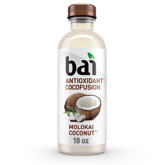 Bai Molokai Coconut Antioxidant Infused Flavored Water, 18 fl oz, Bottle