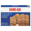 Band-Aid Brand Flexible Fabric Adhesive Bandages, Assorted, 100Ct