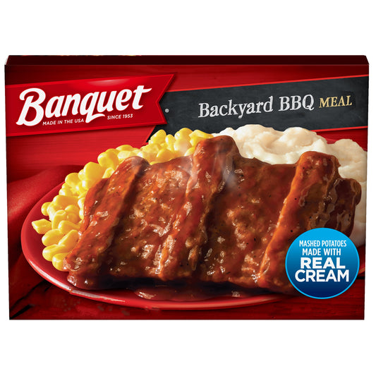 Banquet Backyard BBQ Frozen Single Serve Meal, 10.45 Ounce