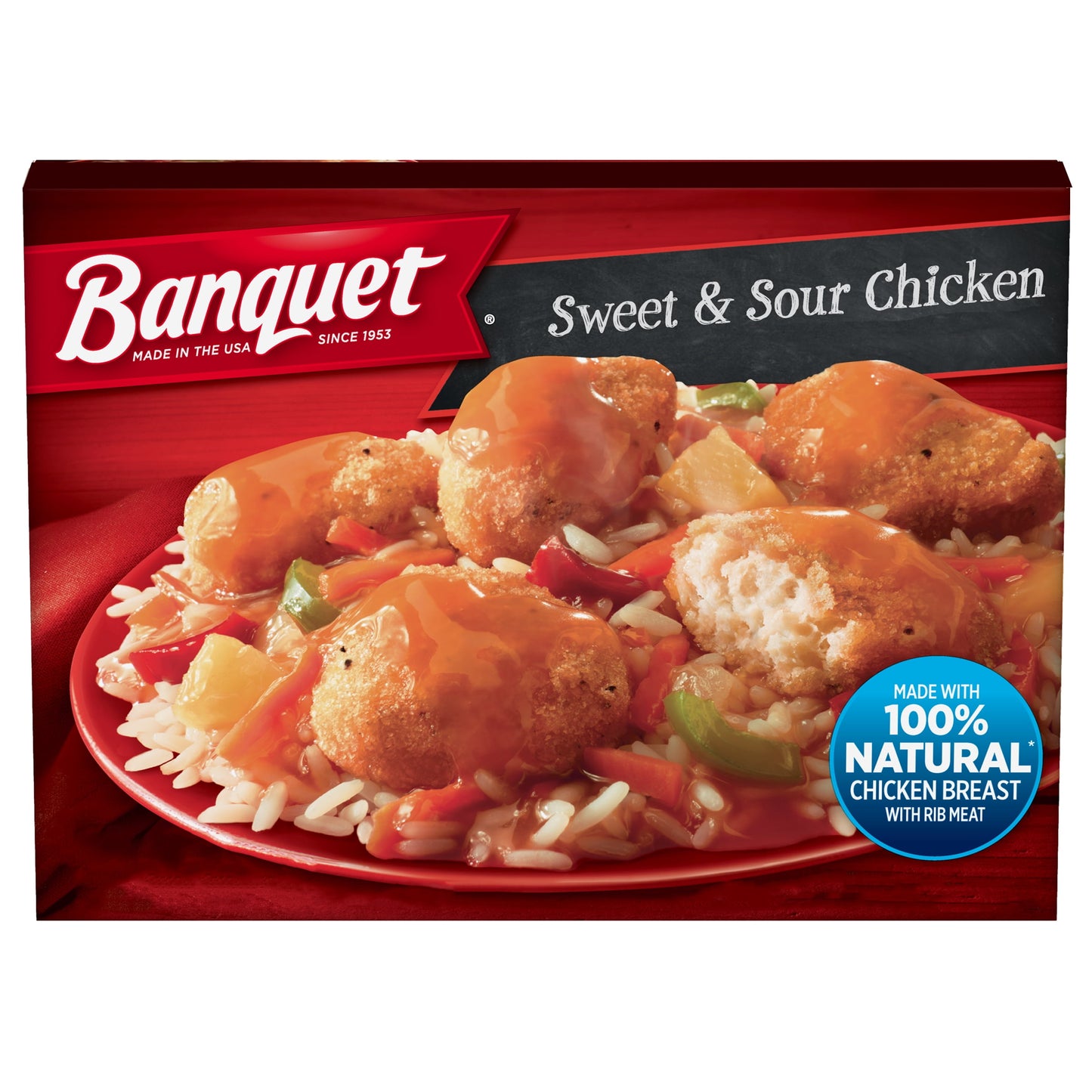 Banquet Sweet and Sour Chicken Frozen Meal, 9.25 oz (Frozen)