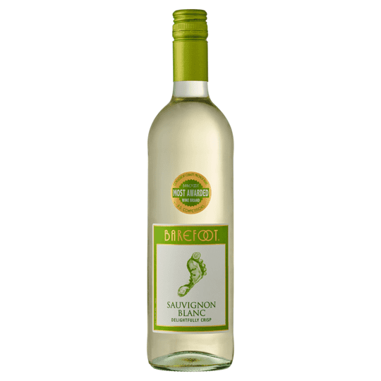 Barefoot Cellars Sauvignon Blanc White Wine, California, 750ml Glass Bottle