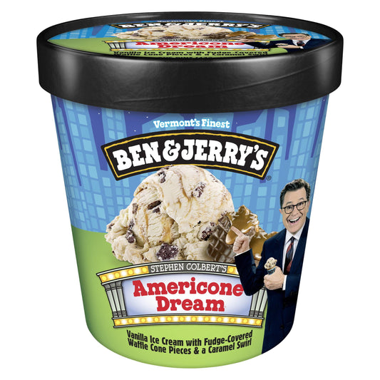 Ben & Jerry's Americone Cream Vanilla Ice Cream, 16 oz