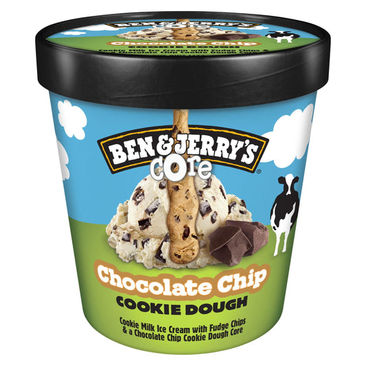 Ben & Jerry's Core Chocolate Chip Cookie Dough Ice Cream, 16 oz