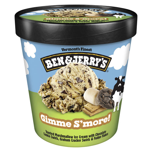 Ben & Jerry's Gimme is'more Marshmallow Ice Cream, 16 oz