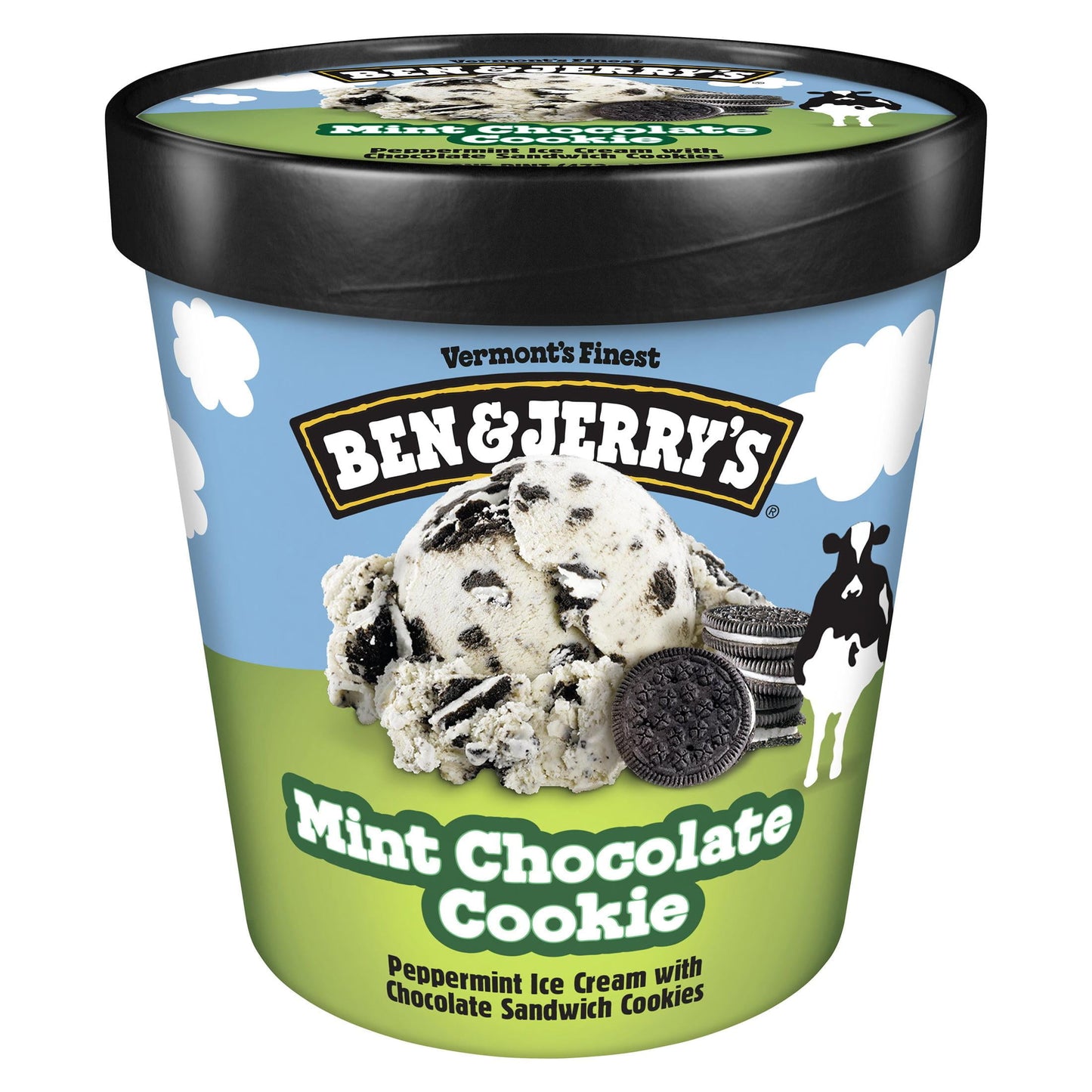 Ben & Jerry's Mint Chocolate Cookie Peppermint Ice Cream, 16 oz