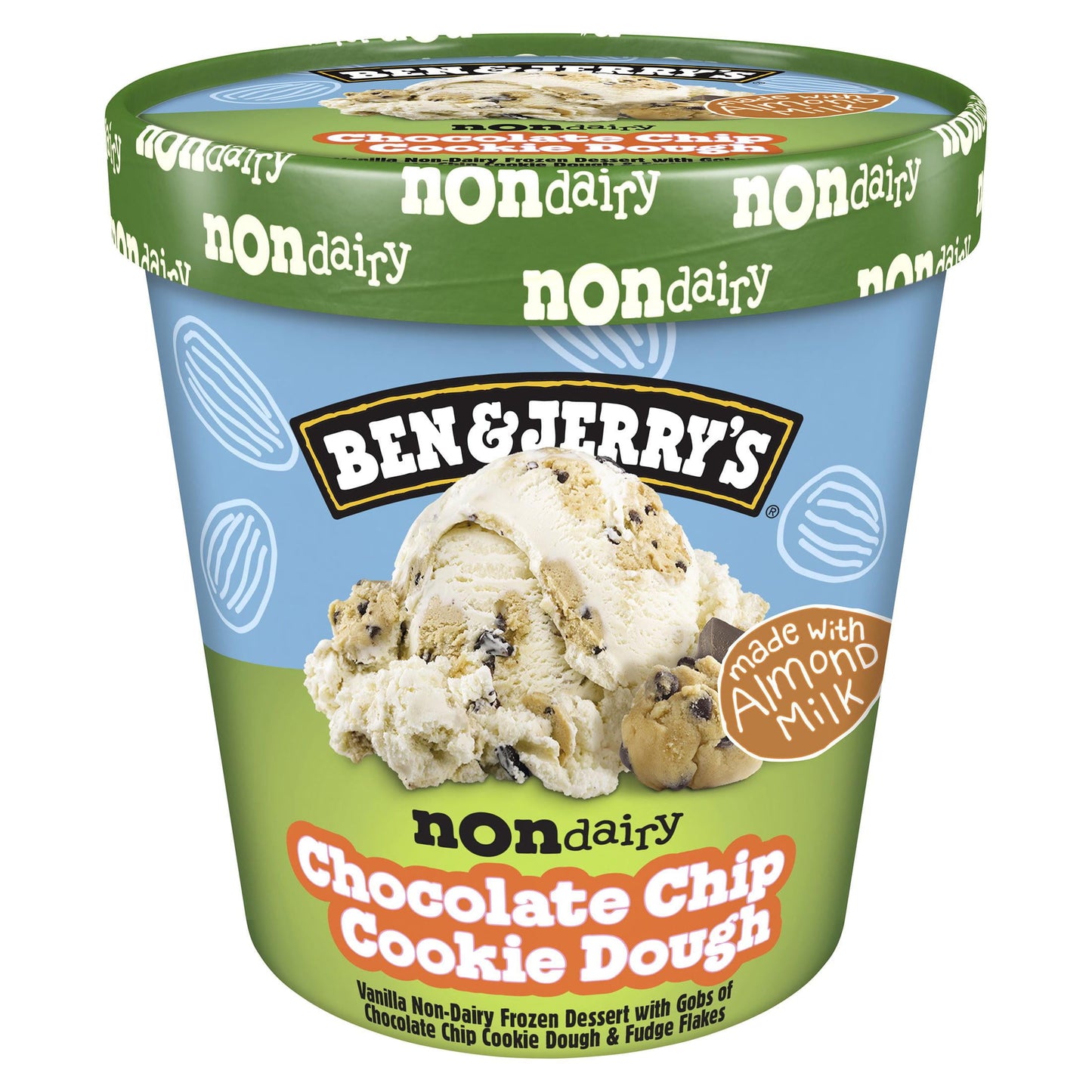 Ben & Jerry's Non-Dairy Chocolate Chip Cookie Dough Ice Cream, 16 oz