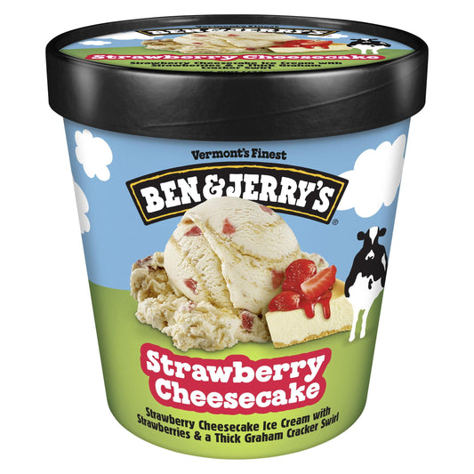 Ben & Jerry's Strawberry Cheesecake Ice Cream, 16 oz