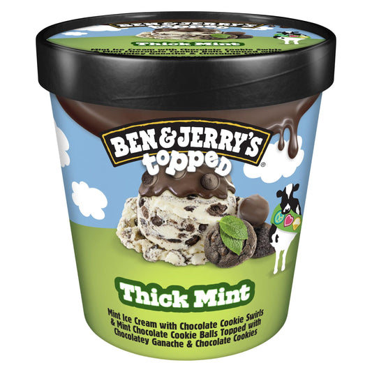 Ben & Jerry's top Thick Mint Ice Cream, 16 oz