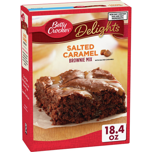 Betty Crocker Delights Salted Caramel Brownie Mix, 18.4 oz.