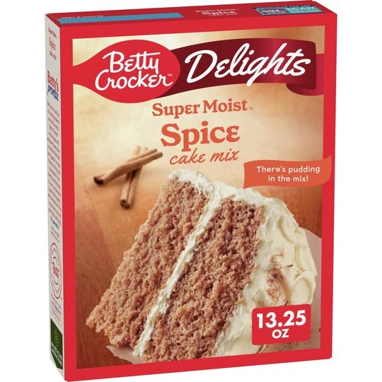 Betty Crocker Delights Super Moist Spice Cake Mix, 13.25 oz.