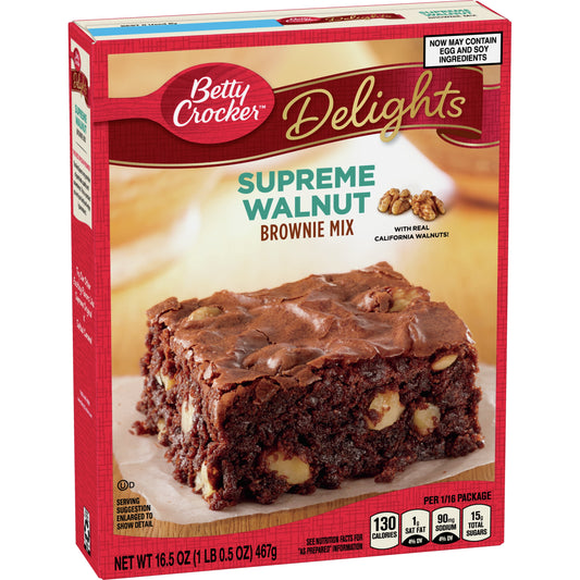 Betty Crocker Delights Supreme Walnut Brownie Mix, 16.5 oz.