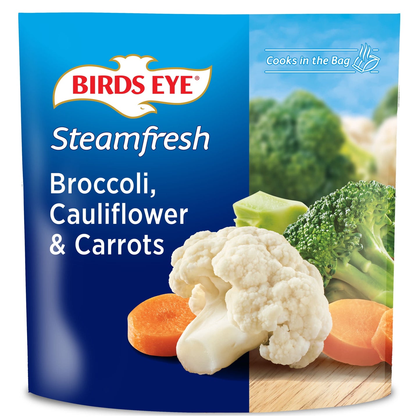 Birds Eye Steamfresh Carrots, Broccoli and Cauliflower, Frozen Vegetables, 10.8 oz Bag (Frozen)