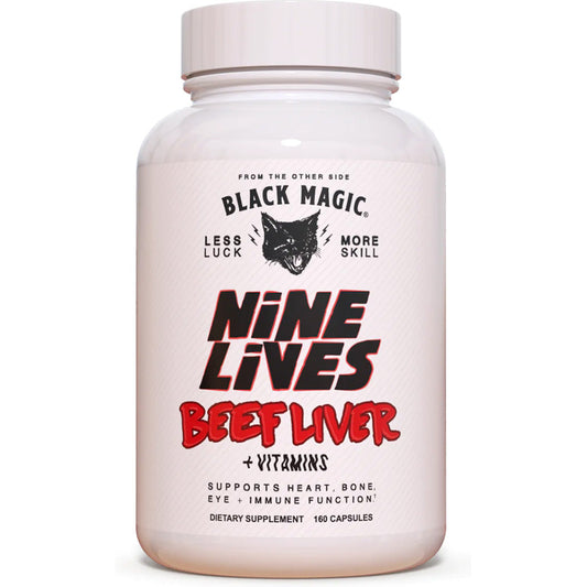 Black Magic Nine Lives Beef Liver + Vitamins 160 Capsules