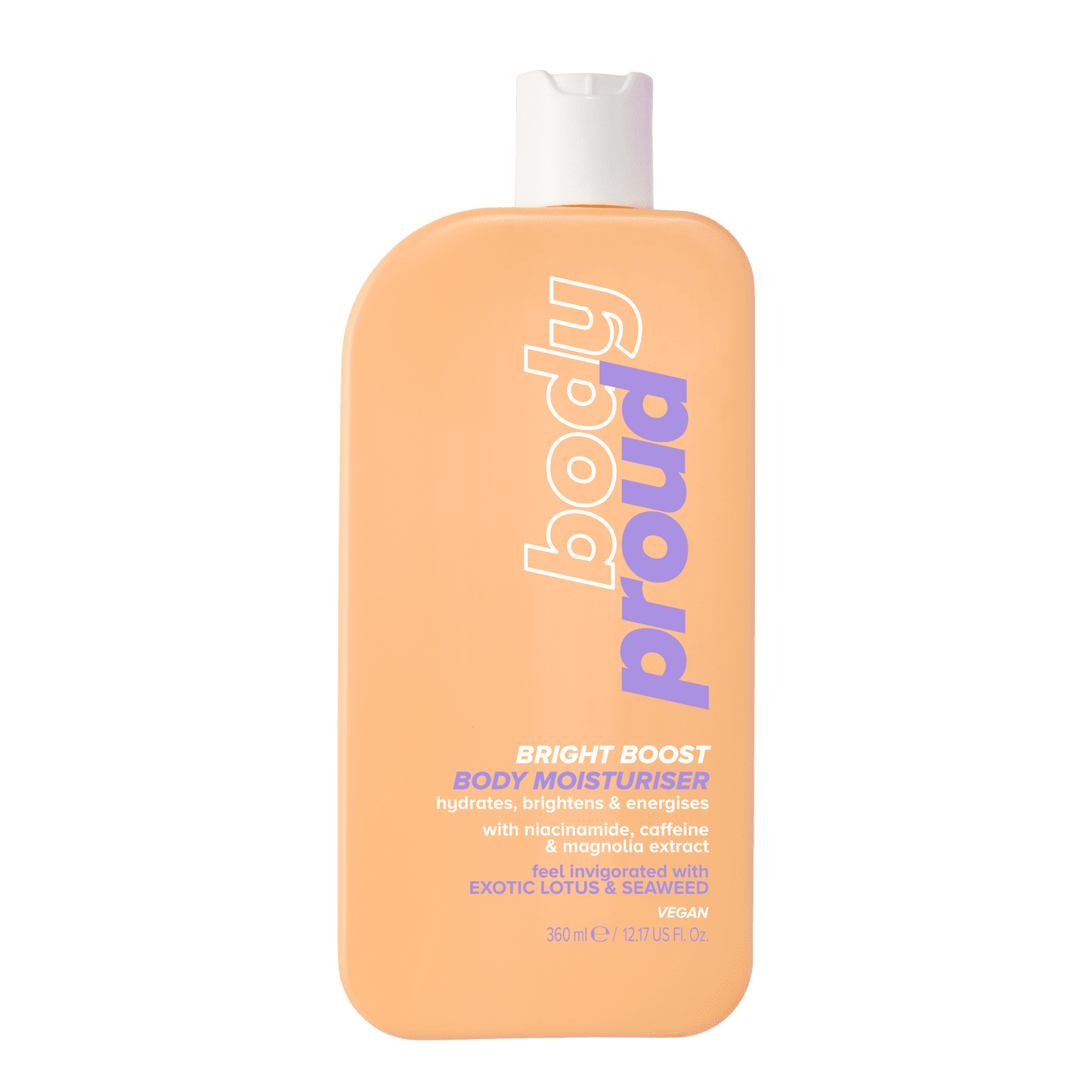 Body Proud Bright Boost Body Moisturizer with Niacinamide, 12.17 fl oz