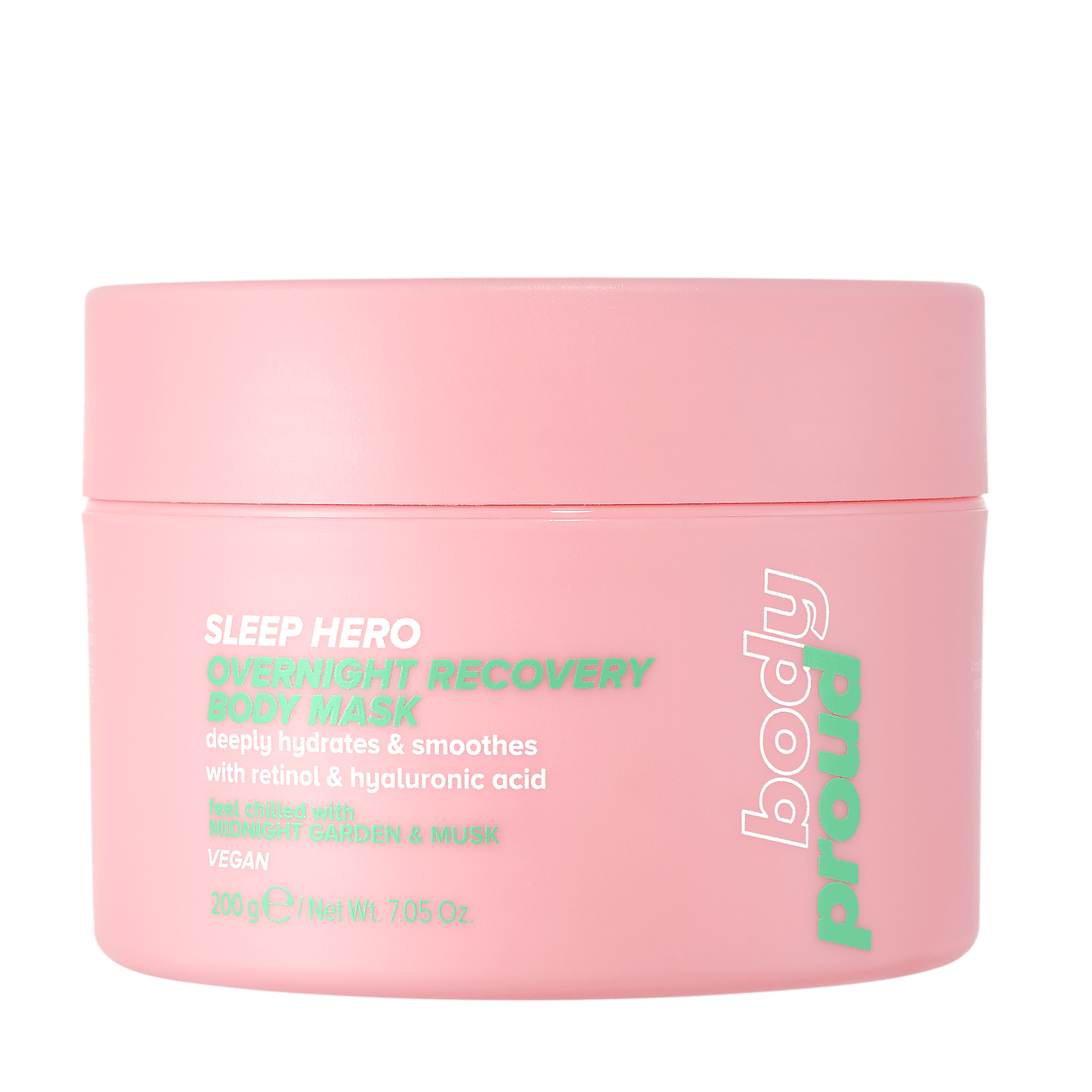 Body Proud, Sleep Hero, Overnight Recovery Body Moisturizing Mask with Retinol, 7.05 oz