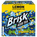 Brisk Lemon Iced Tea, bold lemon flavor, 12 fl oz, 24 Pack Cans