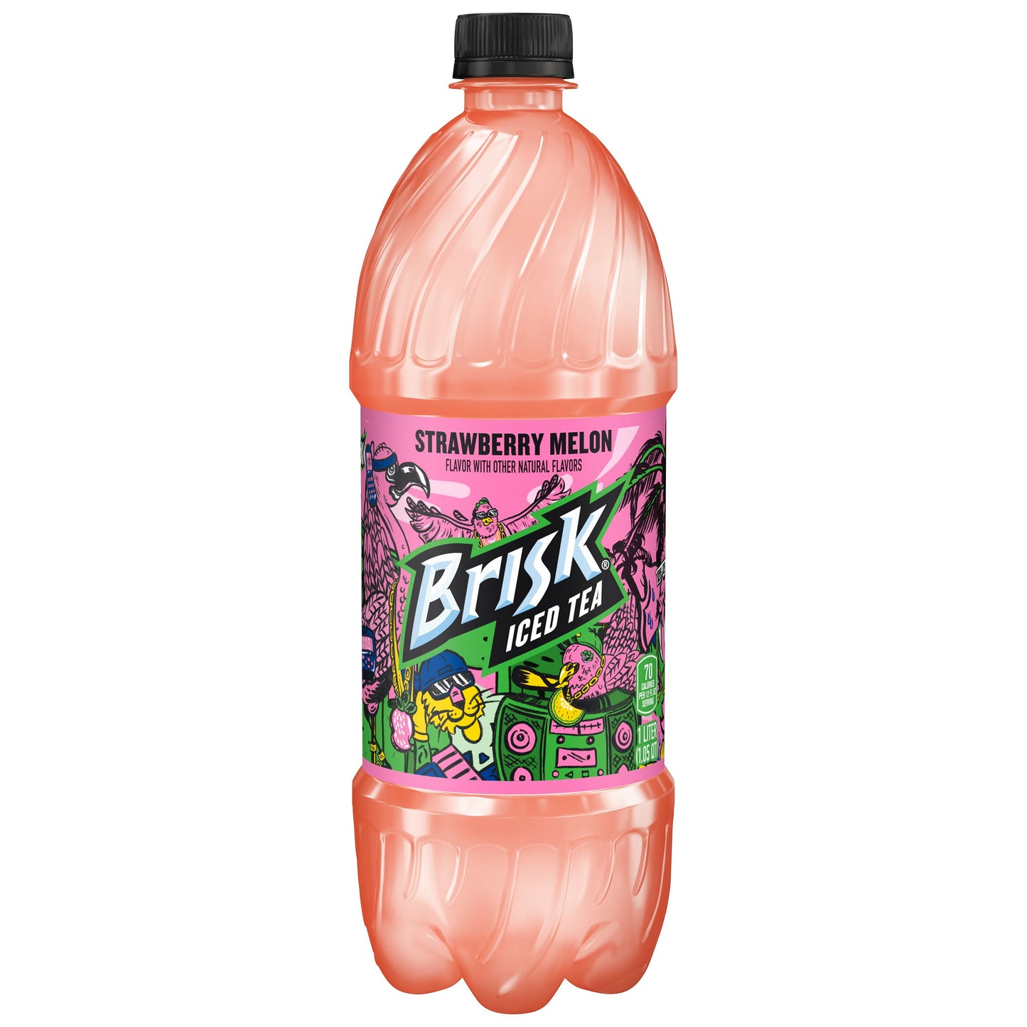 Brisk Strawberry Melon Iced Tea 1 Liter Bottle