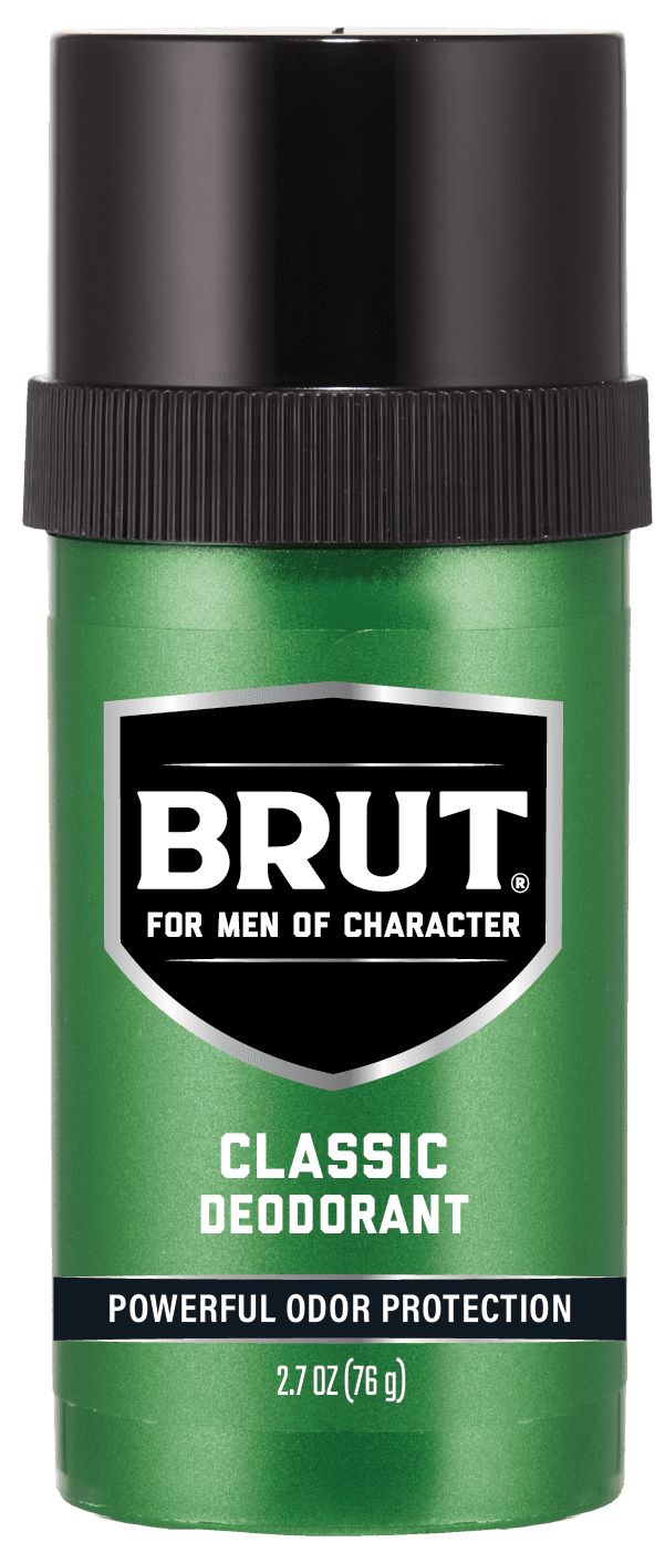 Brut Classic Round Stick Deodorant for Men, Powerful Odor Protection, 2.7 oz