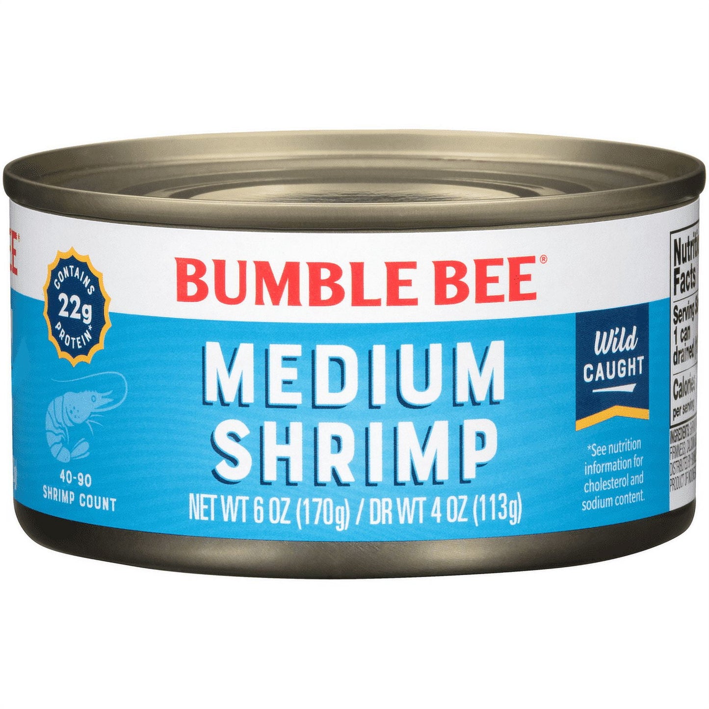 Bumble Bee Medium Shrimp, 6 oz can