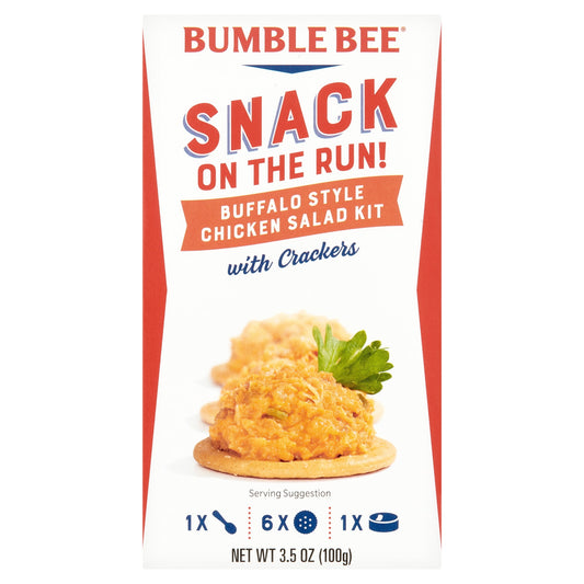 Bumble Bee Snack On The Run Buffalo Chicken Salad with Crackers Kit, 3.4 oz