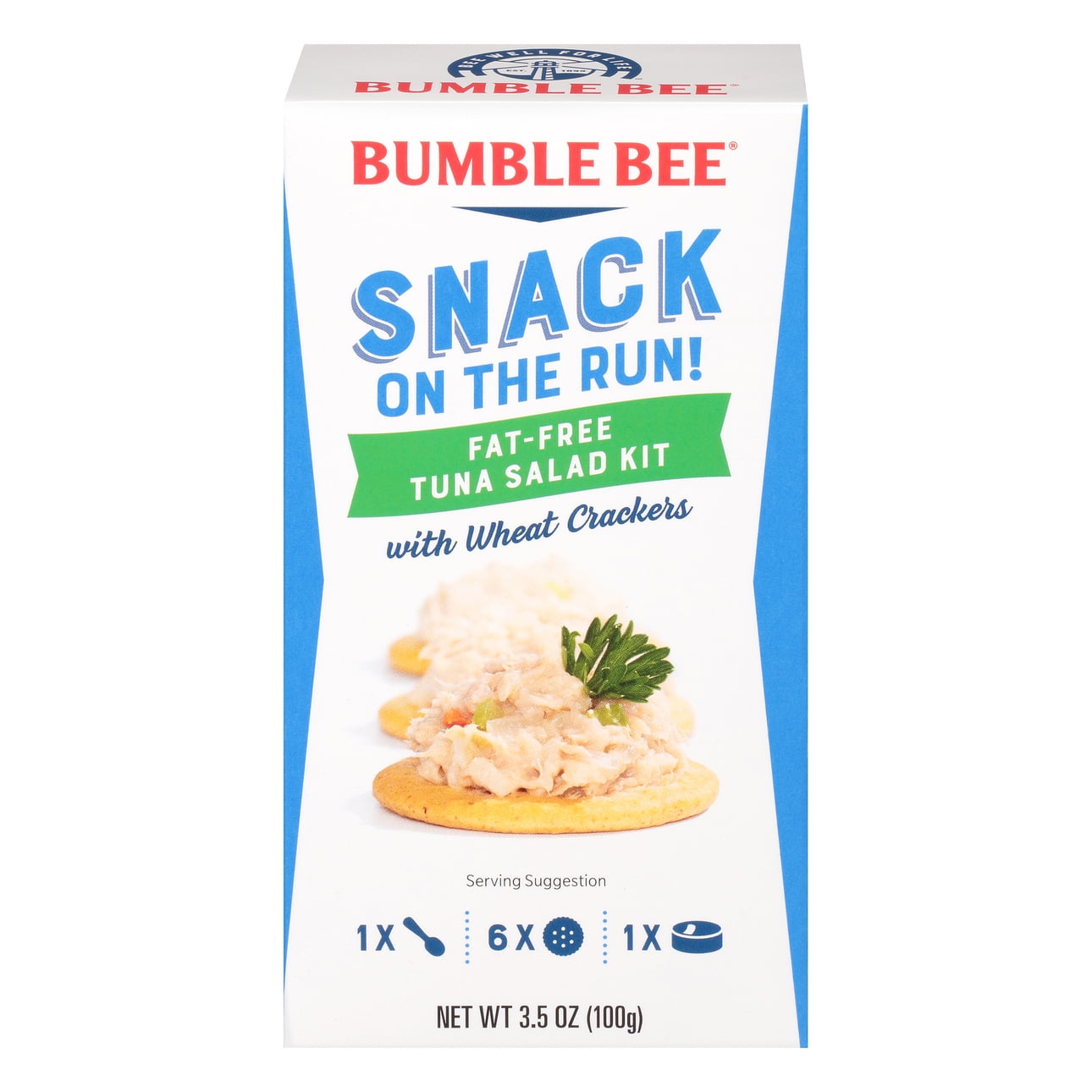 Bumble Bee Snack On The Run Fat-Free Tuna Salad with Crackers Kit, 3.5 oz