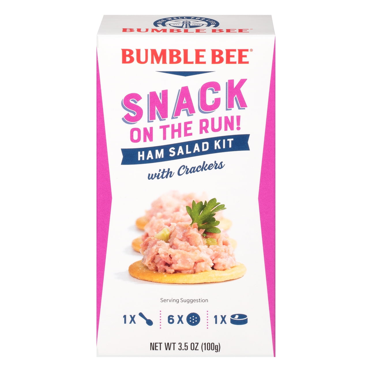Bumble Bee Snack On The Run Ham Salad with Crackers Kit, 3.5 oz ...