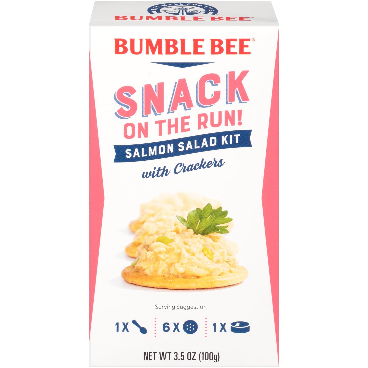 Bumble Bee Snack On The Run Salmon Salad with Crackers Kit, 3.5 oz