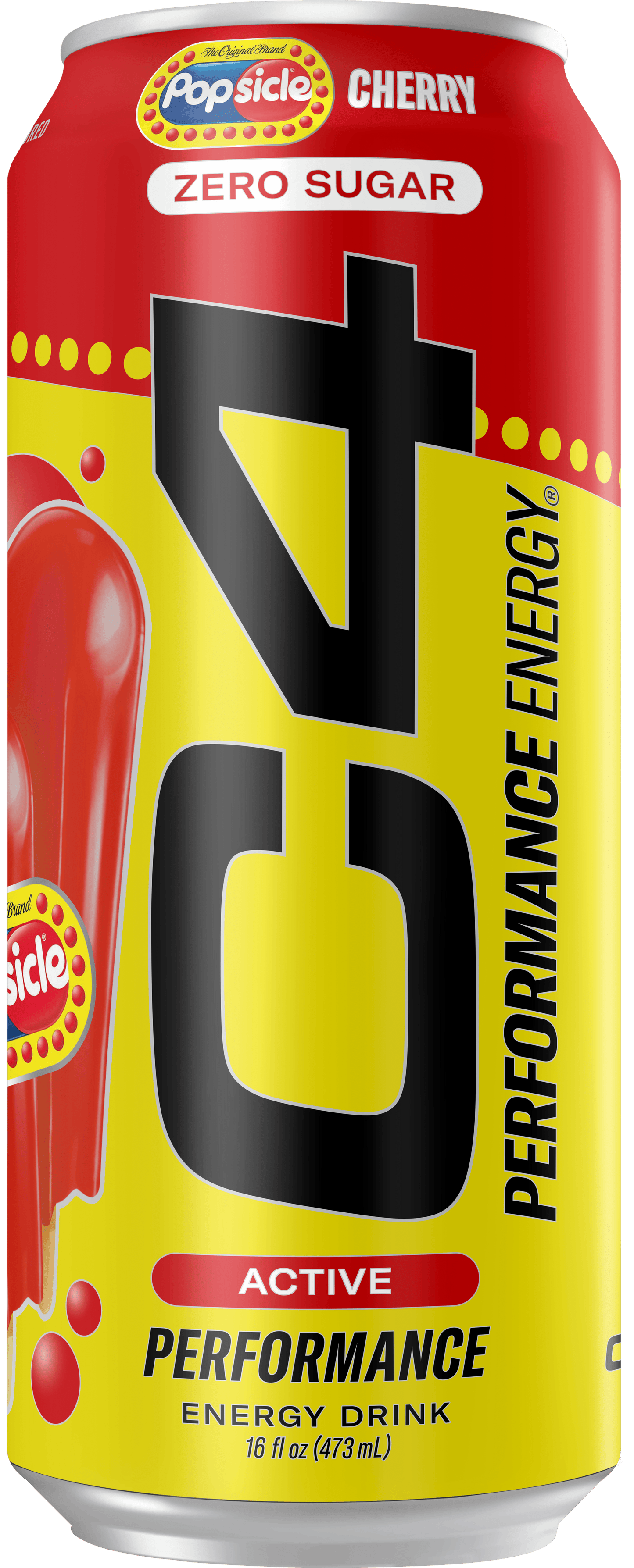 C4 Performance Energy Drink, Cherry Popsicle, 16 oz, Single Can