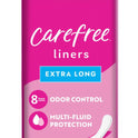CAREFREE® Panty Liners, Extra Long, Unscented, 8 Hour Odor Control, 36ct