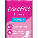 CAREFREE® Panty Liners, Regular, Unscented, 8 Hour Odor Control, 148ct