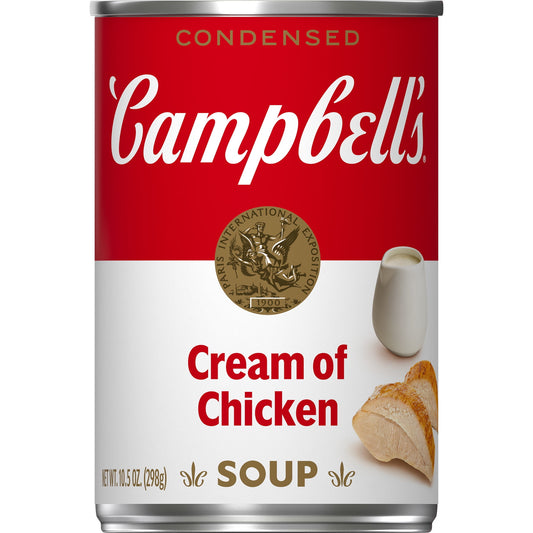 Campbell's Condensed Cream of Chicken Soup, 10.5 oz Can