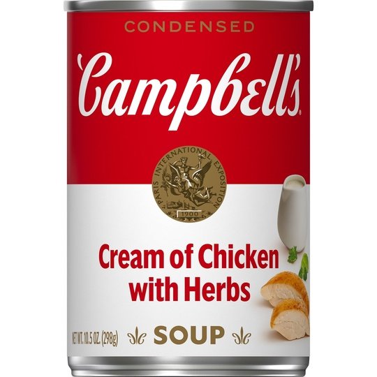 Campbell's Condensed Cream of Chicken with Herbs Soup, 10.5 Ounce Can