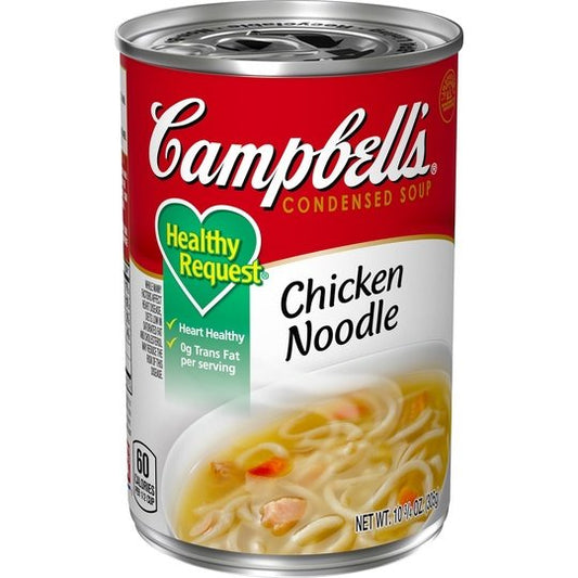 Campbell’s Condensed Healthy Request Chicken Noodle Soup, 10.75 Ounce Can