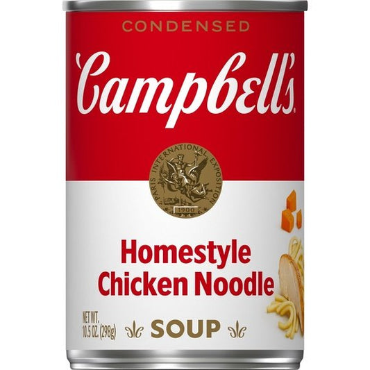 Campbell’s Condensed Homestyle Chicken Noodle Soup, 10.5 Ounce Can