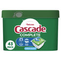 Cascade Complete Action Pacs, Dishwasher Detergent, Fresh, 43 Count